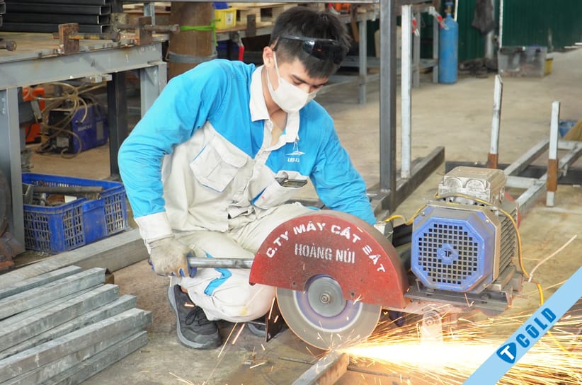 Thiết kế kho lạnh - Lắp đặt kho lạnh giá rẻ 14 Kỹ thuật tiến hành lắp ráp, thi công kho lạnh